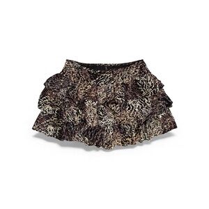 LONDONJEAN Animal Print Mini Skirt